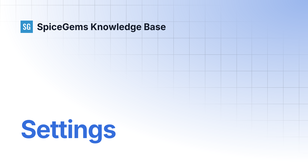 Settings | EPA ‑ Easy Product Addons | SpiceGems Knowledge Base